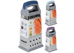 Тертка метал. 4-х сторон. з пласт. ручкою 24*10*7см. R35801-M (72)
