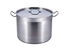 Каструля нерж. 40.0л. цилідр. кришка нерж. ZB-42 ІНТР (3)