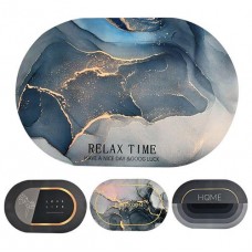 Килимок для ванної суперпоглинаючий. овал. 40*60см. мікс. кол. R94774-60 (50)