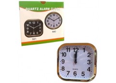 Будильник квадрат пластик. на бат 11*11*4см. 2кол. 563 OSM (160)