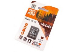 Карта пам'яті Mibrand microSDHC (UHS-1) 16GB class 10, adapter SD  MICDHU1/16GB-...