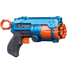 Пістолет в кор. м'які кулі 12шт. механічний барабан 23*14см. BT312 (8)