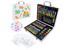 Набір для малювання у валізі 75пред. крейда. акварельні фарби. флом. 18 розмал. ...