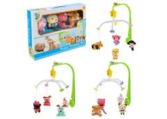 Карусель в кор. на бат. на ліжко м'яконабивні іграшки. механічні 38*27*3см. 3вид...