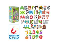 Абетка в слюді. магнітна, українські літери, та цифри 9*18*6см. FT 0051 (24)