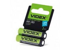 Бат. R3 бл. Videx лужна Alkaline 1.5V VD0104 (2/60/720)