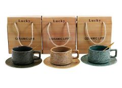 Набір чайний в кор. 4 пред. 200мл. фарфор 25068 ІНТР (18)