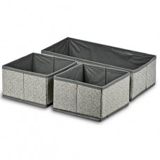 Коробка-органайзер для зберігання білизни 3 предмети 32*16*10см. 321610-SOLID (100)