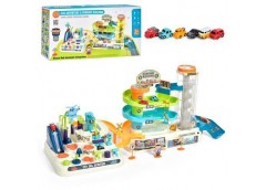 Гараж в кор. на бат. 3-х поверховий. транспорт 6шт. ліфт. світло 31*28*14см. T10...