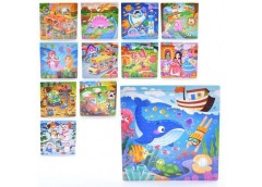 Пазли дерев'яні 49ел. 23*23*0,5см. мікс. вид. MD 1978 (50)