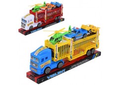 Трейлер в слюді інерц. вертоліт. 3шт. машинки. ігрове поле 50*50см. 35*15*7см. 6...