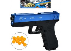 Пістолет в куль. метал./пластик. на кульках 21*25*3см. G.18 (36)