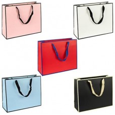 Пакет подарунковий паперовий 16*7*13см. горизонтальний однотонний HL-114 (72)