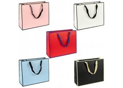 Пакет подарунковий паперовий 16*7*13см. горизонтальний однотонний HL-114 (72)