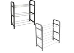 Полиця для взуття 3-ти ярусна нерж.+пластик. 40*19*42см. 6пар EF-4852-3 (1)