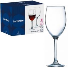 Набір бокалів для вина Luminar RAINDROP 6 шт 250мл. H5701 ЮГ-К (8)