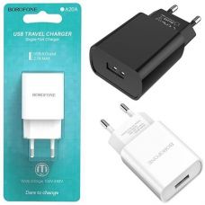 Зарядне BOROFONE port USB 10.5W BA20AB BA20AW (1)