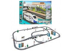 Залізниця в кор. на бат. довжина колії 99*170см. локомотив 2шт. вагони 3шт. 64*44*88см. 2181 (8)