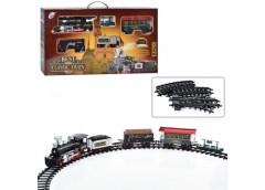 Залізниця в кор. на бат. довжина колії 650см. локомотив. вагони 3шт. станція 80*44*12см YY-127EN (4)