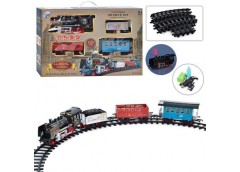 Залізниця в кор. акум. USB. довжина колії 420см. локомотив. вагони 3шт. дим 63*44*11см. YY-514 (4)