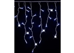 Гірлянда зовнішня штора 100LED 3,0*0,7м. прозорий дріт КАУЧУК 3.3мм. білий колір 1448-03 (1)