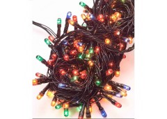 Гірлянда 100 лампочок 4.0м. чорний дріт. мульти колір 1010-01 (100)