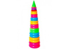 Піраміда в сітці №5 24дет. 100.0см. 019/2 Бамсик (4)