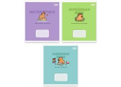 Зошит 1Верес/YES ПРЕДМЕТНИЙ (Capybara) 24 арк за упаковку 3 предметів в уп 76855...
