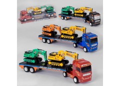 Трейлер в куль. інерц. 2 екскаватори 55*18*12см. 3вид. 666 D-1 (16)