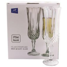 Набір бокалів для шампанського в кор. 6шт. 