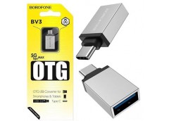 Перехідник BOROFONE BV3, USB-A to Type-C, converter, OTG suport, USB3.0 (1)