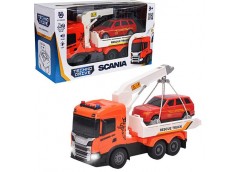 Автомодель серії Big Truck – Евакуатор Scania з машиною (світло, звук) 6408KS