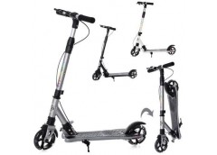 Самокат 2-х коліс. сталь. PU15см. кермо 81/91см. підніж.42*10см. руч. гальма 3ко...