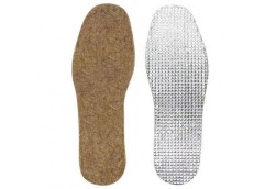 Устілки для взуття войлочні (повстяні) фольговані товщина 5мм., розмір 38-47, ці...