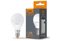 Лампочка LED 3.5 Вт E14 3000K 220В VIDEX  VL-G45e-35143 (1)