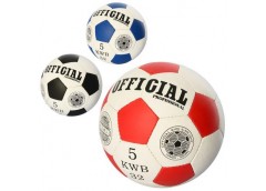 М'яч футбол.OFFICAL розмір 5, ПУ 1,4мм., руч. робота, 380-390г. 3 кол. в кул. 2500-201 (30)