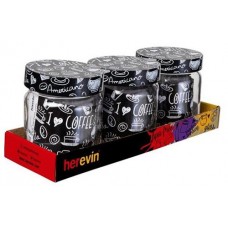 Набір банок для сипких продуктів HEREVIN COFFEE 3шт. 0,425л. 144357-400 ЮГ-К (6)
