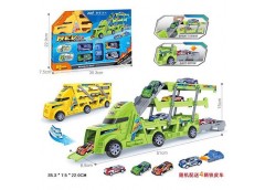 Трейлер в кор. 2 кол. 4 машинки 35*8*22см. JC038-15B (30/60)