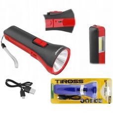 Ліхтарик акум TIROSS 1W COB LED 1200 мАч Micro USB TS-1851 (120)