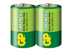 Бат. R20 бл. GP GREENCELL 1.5V сольова зелена 13G-U2 (20/200)