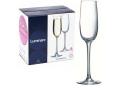 Набір бокалів для шампанського Luminarc Аллегресс 6 шт. 175 мл J8162/1 ЮГ-К