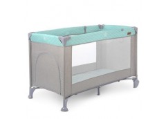 Манеж EL CAMINO ACTIVE Mint Gray, пластик/тканина 125*65*78см  ME 1096 (1)