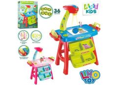 Проектор для малювання в кор. на бат. слайди. крейда воскова 69*43*10см. 2вид. A...