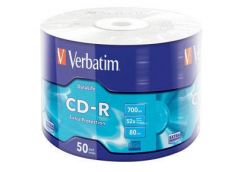 VERBATIM CD-R 700Mb 52x Wrap 50шт. Extra 43787