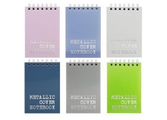 Блокнот A7, на спір. кліт. пласт. обкл. 60 арк. ECONOMIX O26315