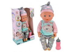 Пупс в кор. на бат. з аксес. п'є з пляшечки 30*10*19см. PL525-119 (18)