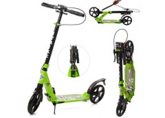 Самокат 2-х коліс. алюм. PU20см. кермо 89/100см. руч. гальма. замок. зелений SR ...