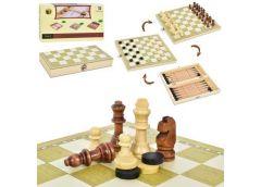 Шахмати дерев'яні 3в1 (шахмати, шашки, нарди)  29*29см TQ09172 (15)
