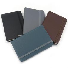 Блокнот А6, на гумці кліт. mix4 