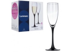 Набір бокалів для шампанського Luminarc Domino 170 мл. 6 шт. в набарі ЮГ-К H8167...